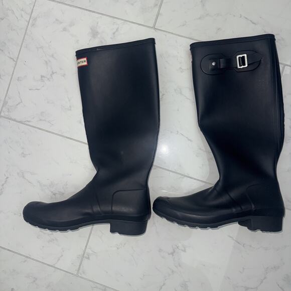 Hunter Women's Original Tall Rain Boot - Navy, Size 9 - Picture 1 of 9
